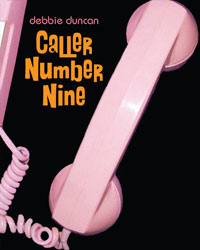 Caller Number Nine Book cover containing pink phone handset